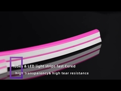 Caoutchouc de silicone d'étanchéité transparent flexible pour bande LED